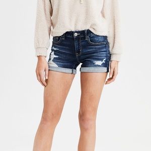 american eagle distressed shorts